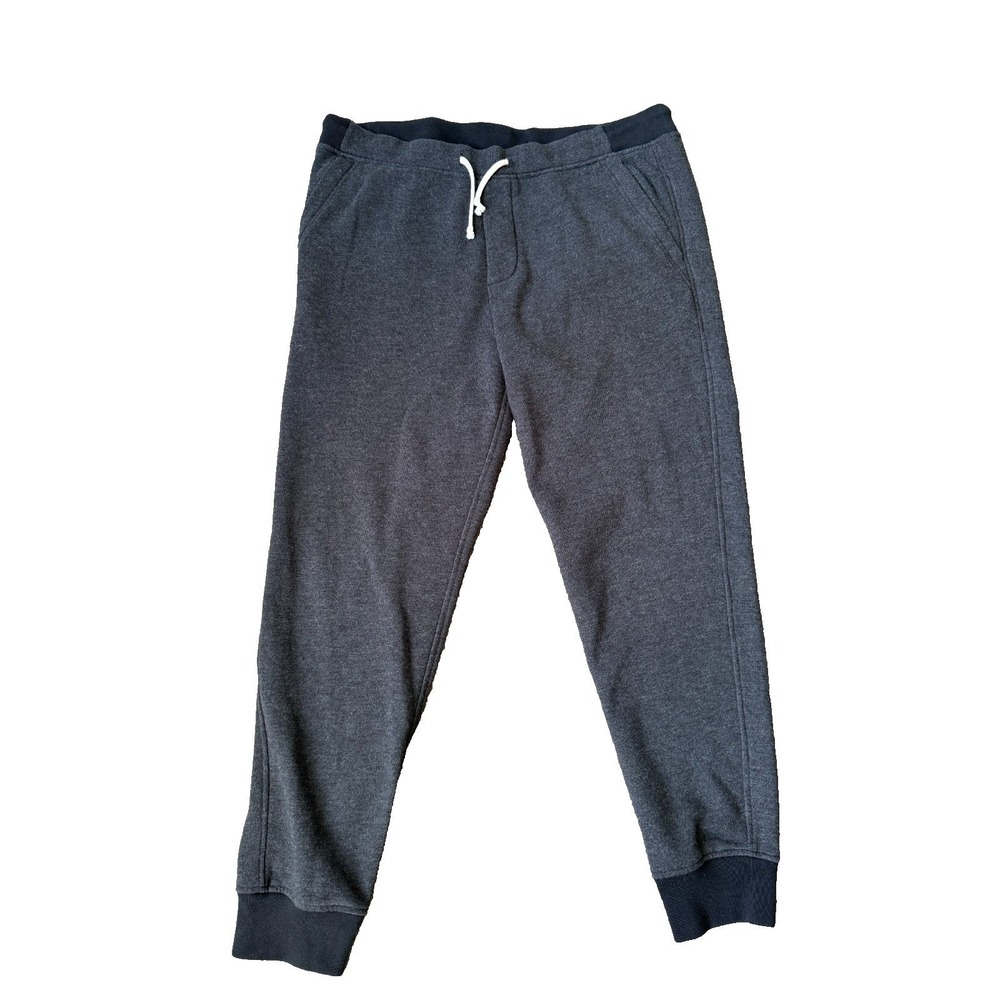 J.Crew Knit Goods Slim Sweatpants Men's L Charcoal Gray Jogger Lounge Soft Knit